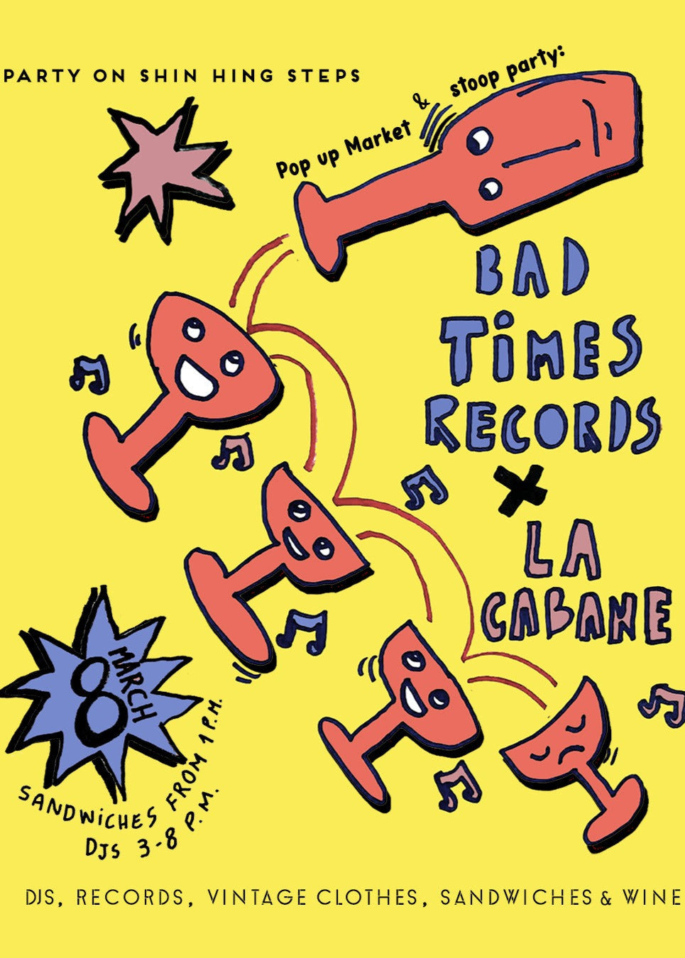 Pop-Up Market & Stoop Party with Bad Time Records 08.03.2025