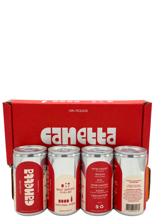 4 pack - Canetta Red Canned Wine (187ml each)